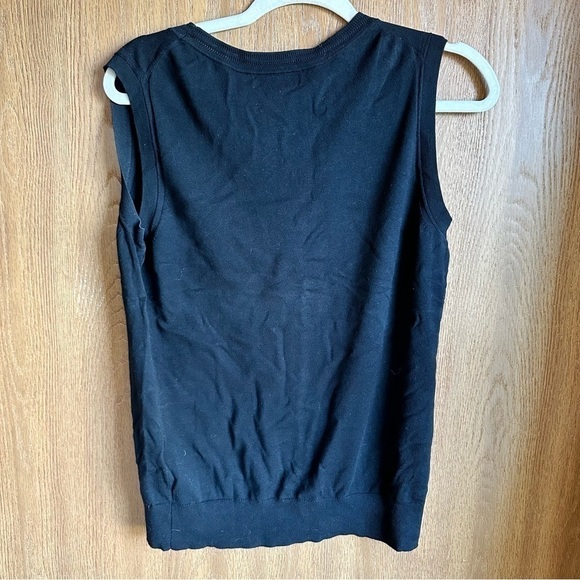 Banana Republic black tank blouse size small - Picture 4 of 5